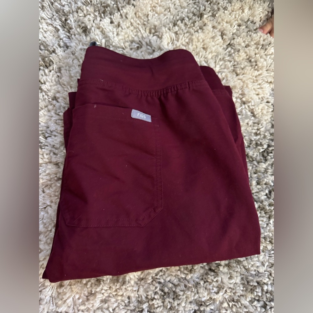 Maroon small fig bottoms